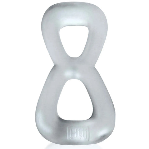 Boomerang Double-Ring Cockring & Nut-Tugger Clear Steam > Cock Ring > Single