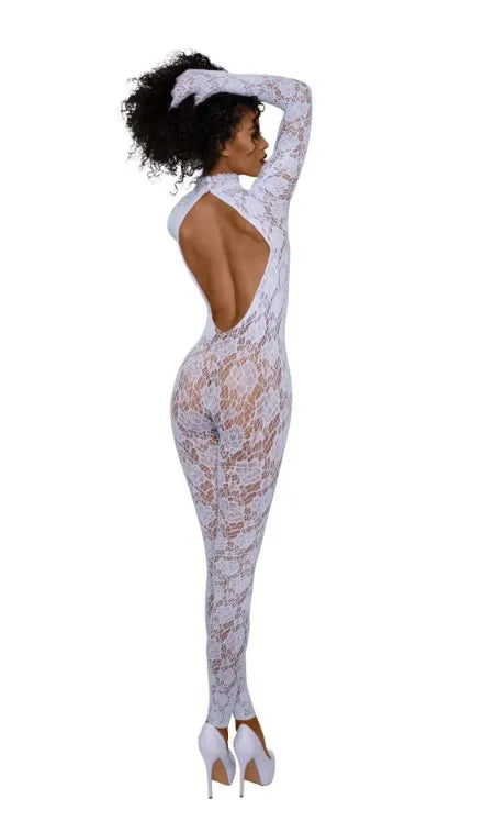Gloved Bodystocking Dmnd – Nylon Spandex Bodystocking > Clothes > Bodies and Playsuits
