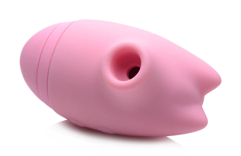 Shegasm Kitty Licker Triple Clit Stimulator Pink Vibrator Suction Stimulator