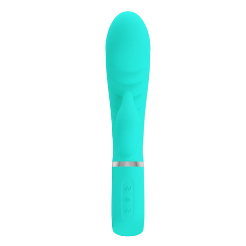Prescott Super Soft Rabbit Silicone Vibrator - Purple VIBRATORS-RABBIT