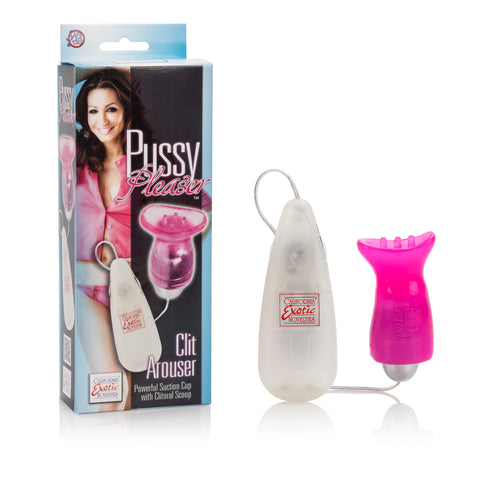 Pussy Pleaser Soft Textured Clit Arouser with Removable Bullet Pink BULLETS