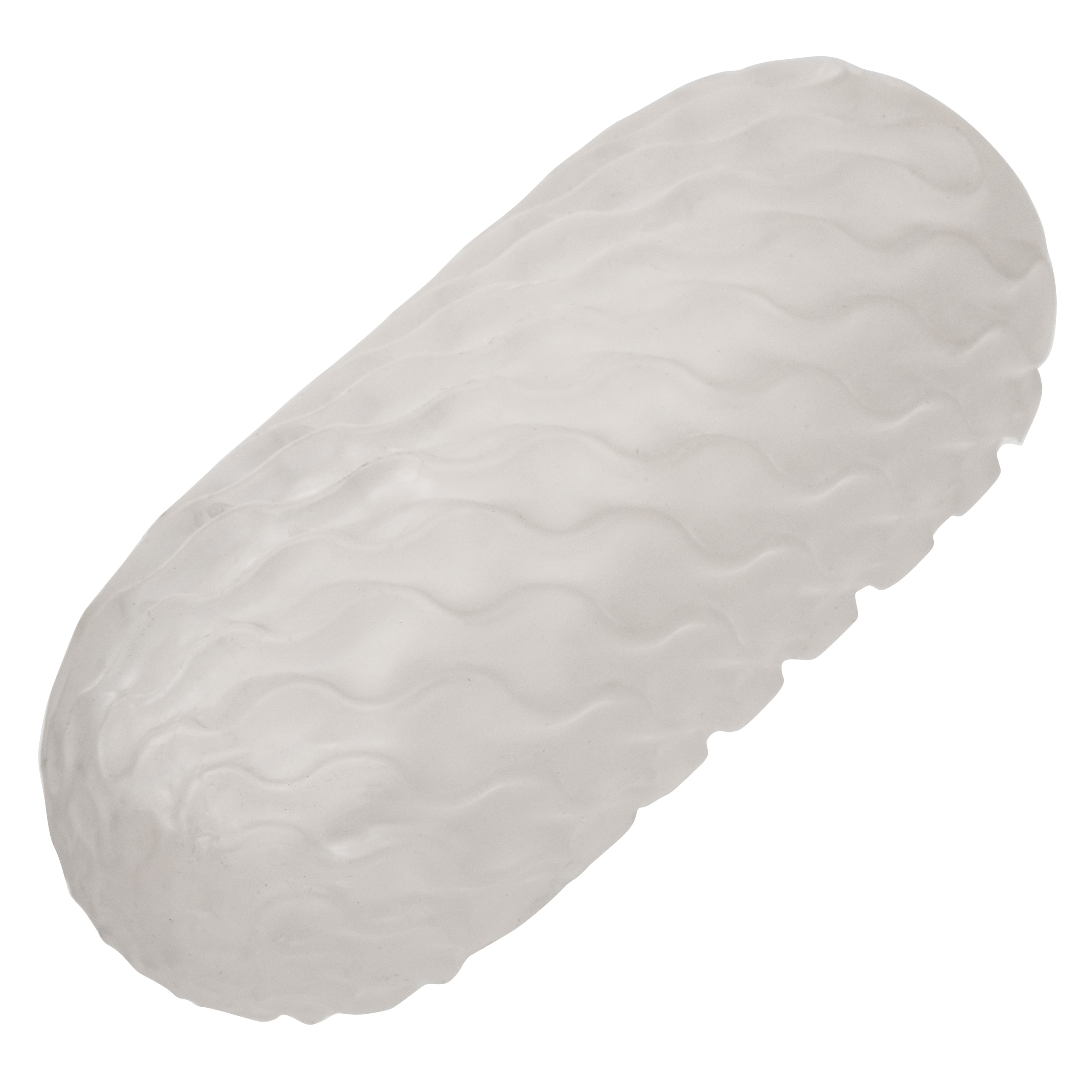 Boundless Reversible Ribbed Stroker White 4.5 Inch Compact Textured Male Masturbator Strokers - Manual