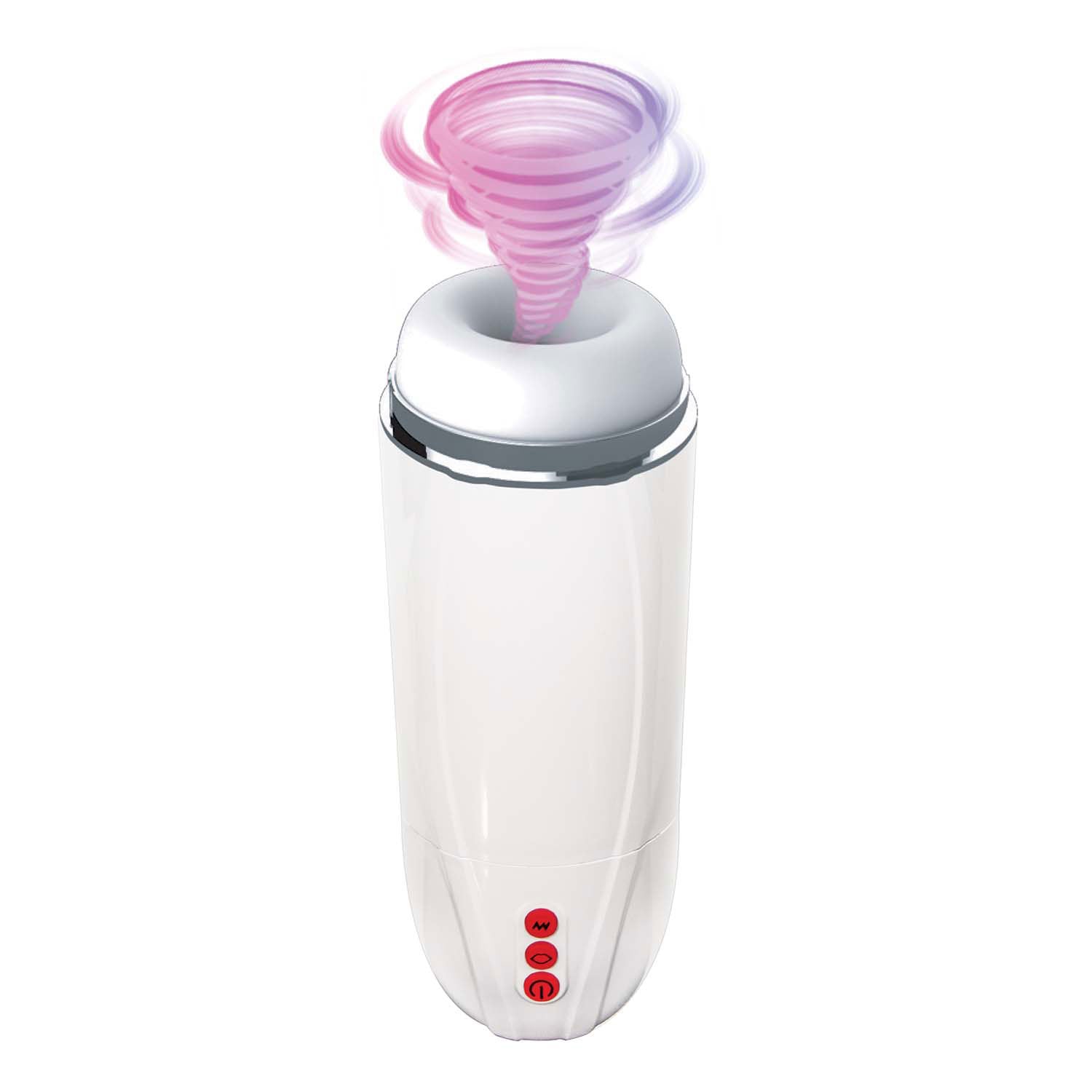 Vibrating Male Masturbator (White) – Hands-Free Male Masturbator > Sex Toys For Men > Masturbators > Vibrating