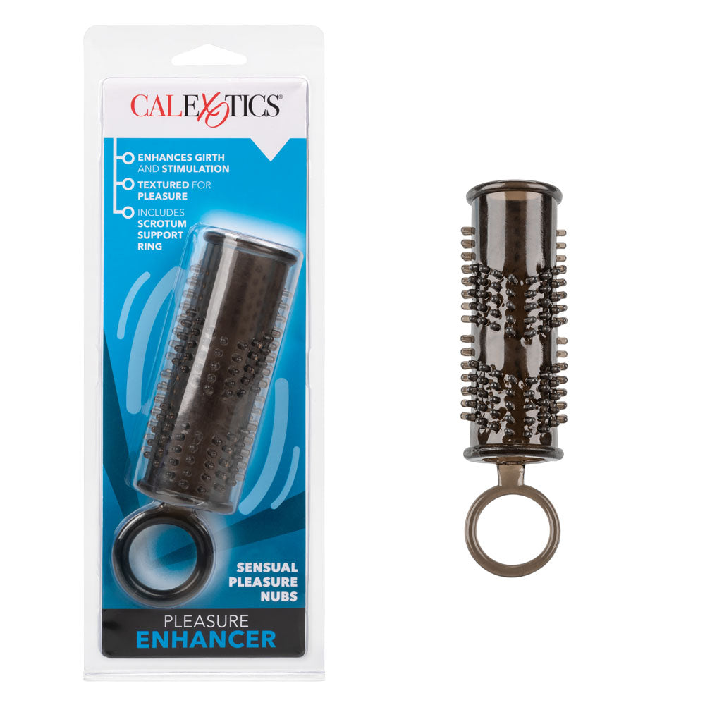 Girth and Length Pleasure Enhancer Black SLEEVES