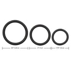 3 Piece Rubber Ring Set – Durable Elastic Cock Ring Set > Cock Ring > Sets