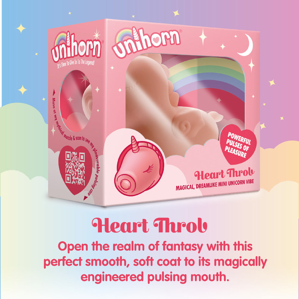 Unihorn Heart Throb Pulsating Unicorn Vibe Rechargeable Toy Suction Stimulator