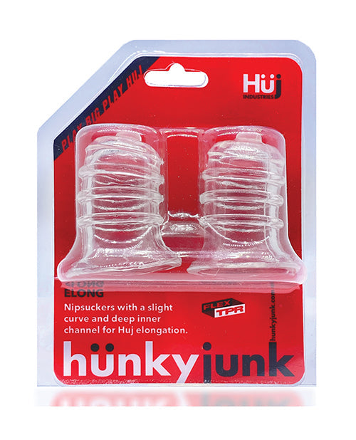 Hunkyjunk Elong Nipsuckers – Curved TPR Nipple Suction Cups > Sex Toys > Nipple Suckers