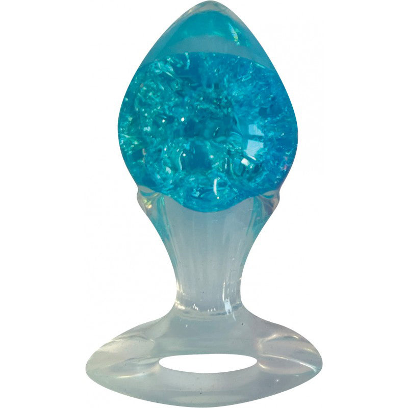 Cotton Candy Joy Gems Sapphire 2.24 Inch Silicone Butt Plug > Anal Range > Jewel Butt Plugs