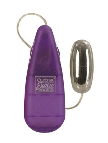 Teardrop Gray Bullet Vibrator Multi-Speed Intimate Massager Purple BULLETS