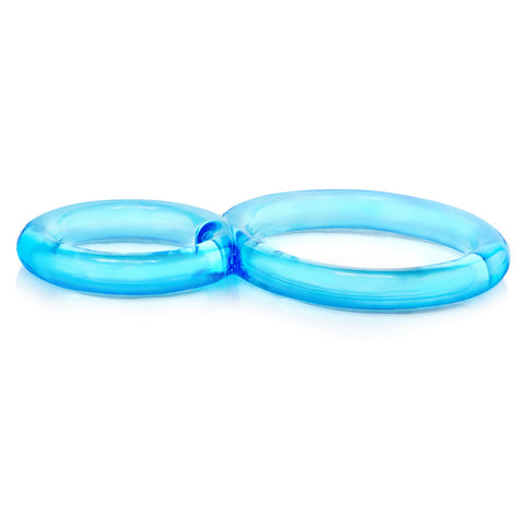 Ofinity Blue Double Erection Cock Ring for Enhanced Stamina COCK RINGS