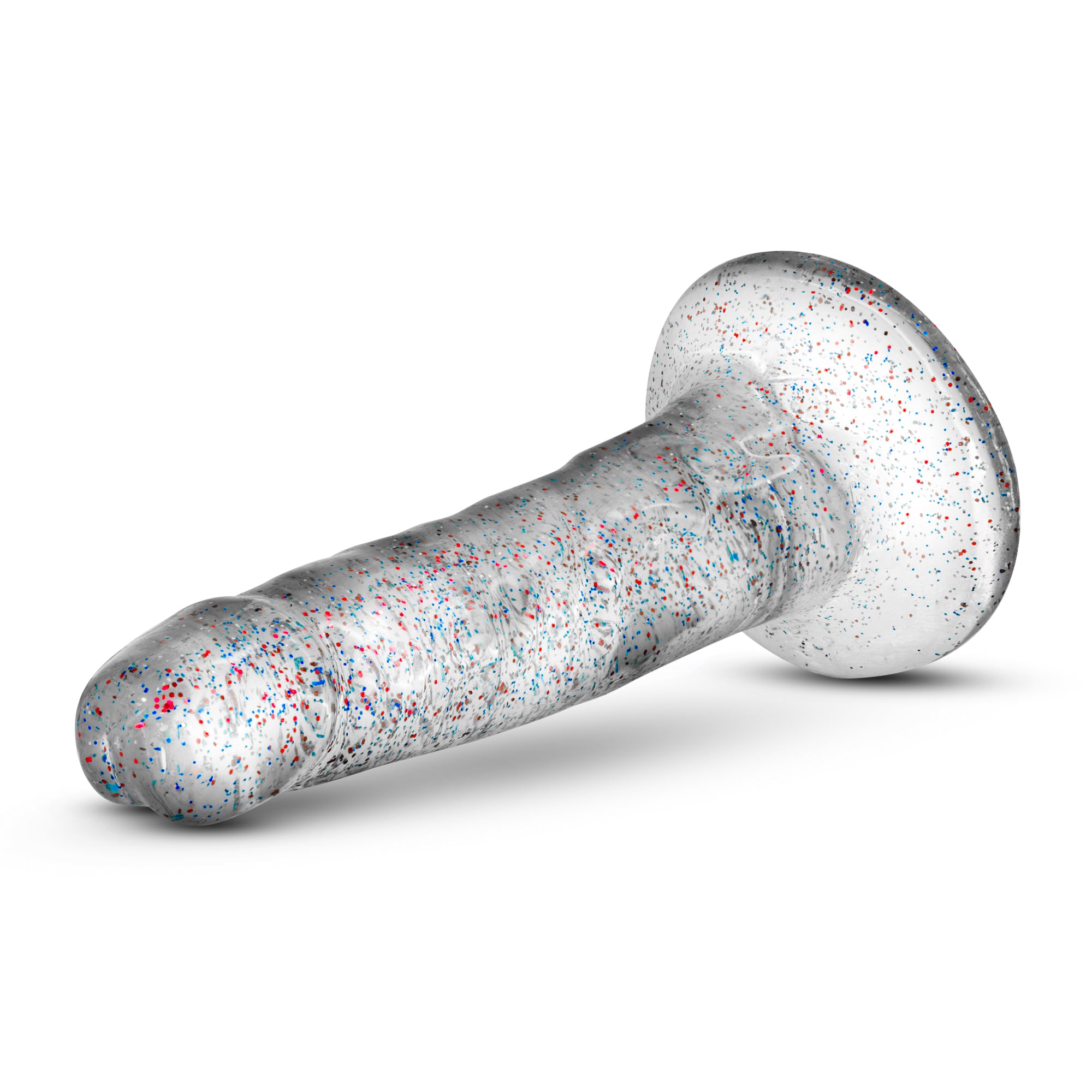 Naturally Yours Glitter Dong Clear 5.5 Inch Dildo > Dildos > Slim Dildos