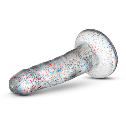 Naturally Yours Glitter Dong Clear 5.5 Inch Dildo DONGS