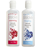 Oral Love Dynamic Duo Warming and Tingling Intimacy Lubricants > Lube > Water Based