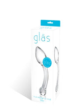 Glas Pure Indulgence 8 Inch Anal Slider with Curved Flared Head Prostate Stimulator > Glass > Toys