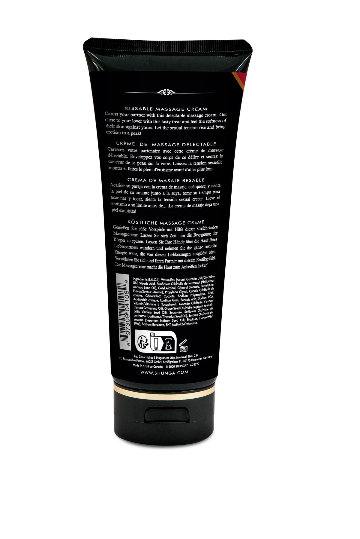 Shunga Massage Cream – 200 ml - Chocolate, Raspberry, Strawberry > Essentials > Massage Oil