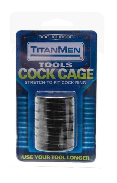 Cock Cage Stretch to Fit Black > Bondage Gear > Male Chastity