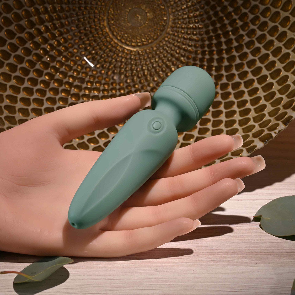 Evolved Rumble Wand Olive Green Mini Massager Electric Massager