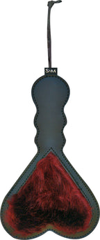 Sex and Mischief Enchanted Heart Paddle – Vegan Fur and Faux Leather Bondage Paddle > Bondage Gear > Paddles