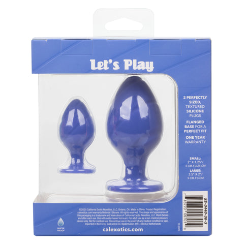 Cheeky Butt Plug Duo Purple > Anal Range > Butt Plug Kits