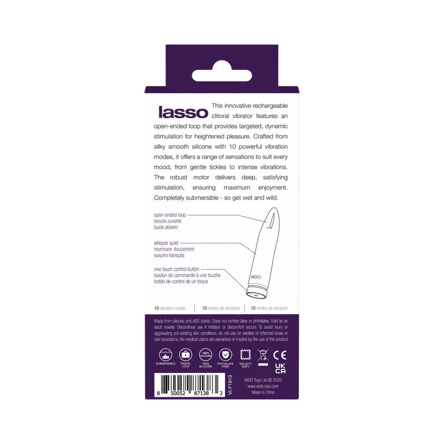 Lasso Clitoral Bullet Vibrator in Pink Design > Vibrators > Mini Vibrators