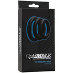 Optimale 3 C Ring Set (Black) – Thick Silicone Cock Rings With 32mm, 37mm, and 42mm Diameters > Cock Ring > Sets