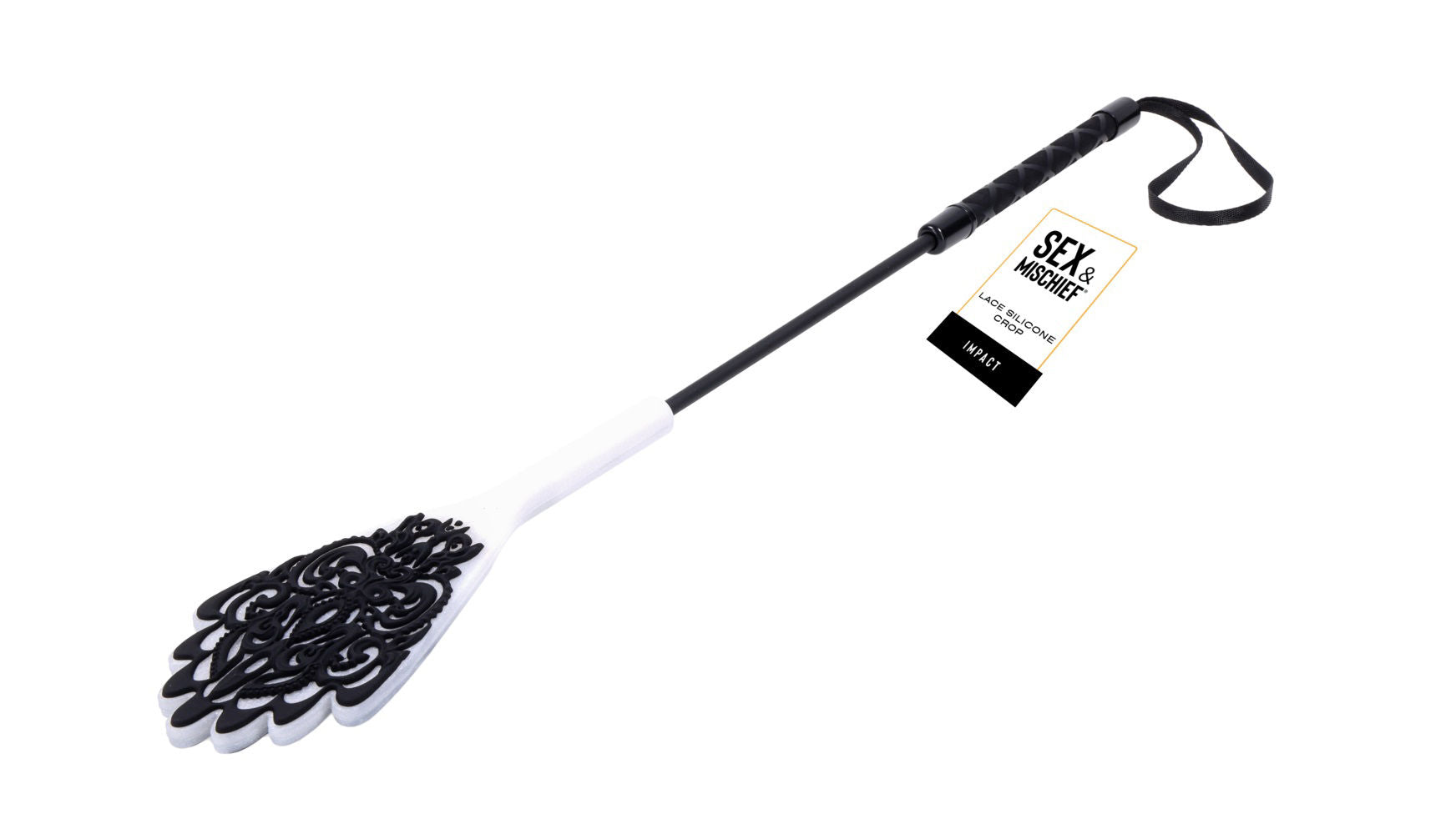Lace Silicone Crop Whip 50cm for Bondage and Fetish Play