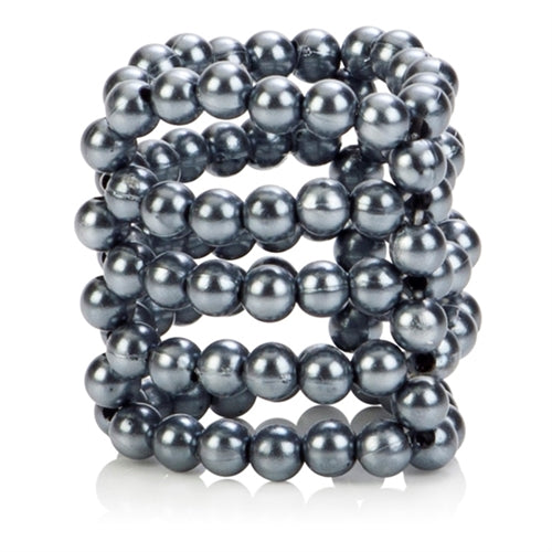 Ultimate Stroker Beads Erection Cock Ring Sleeve Enhancer Silver SLEEVES