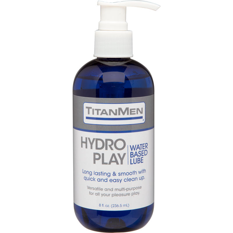 TitanMen Hydro Play Water Based Lubricant 240 ml Pump Bottle Default Title Lubricants, Creams & Glides