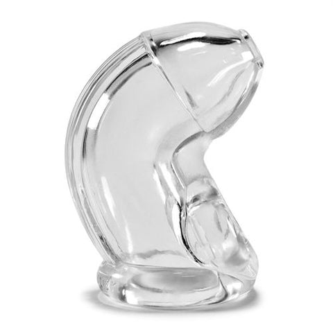 Black Atomic Jock Chastity Sheath for Men Soft TPR Cock Lock Clear Cages