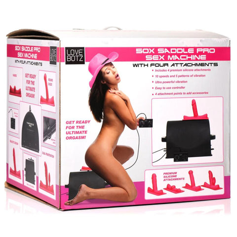 Saddle Pro Deluxe Rideable Sex Machine 4 Attachments for Ultimate Pleasure Sex Machines
