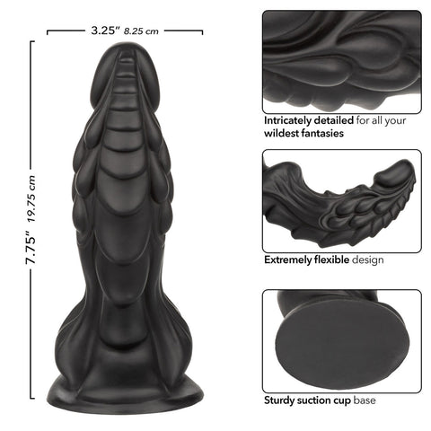 Monster Dong The Martian 7.75 Inch Black Bendable Dildo Dongs Big