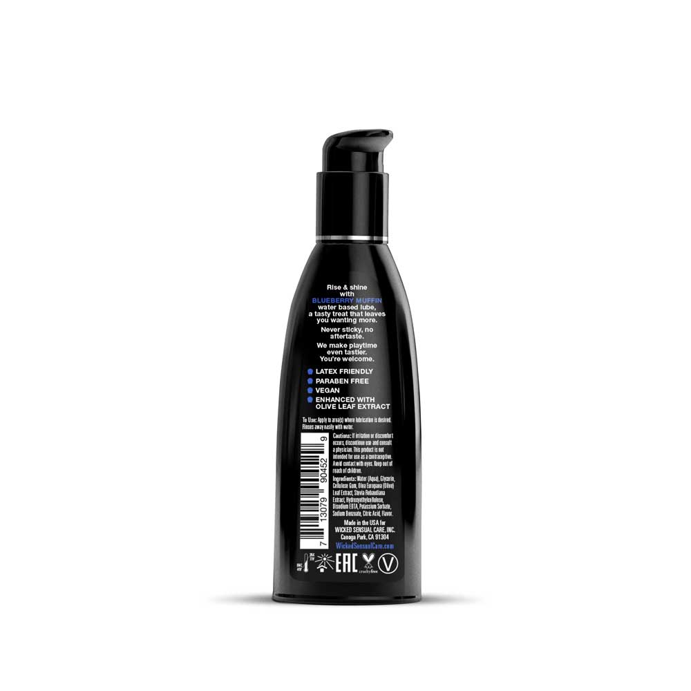 Wicked Aqua Blueberry Muffin 60ml Water Based Lubricant > Lube > Flavoured