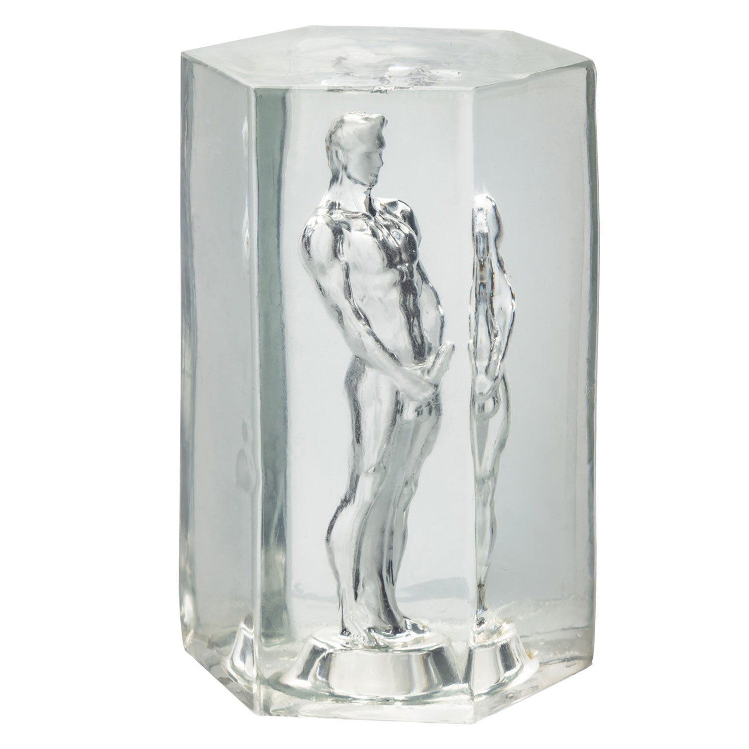 Guys Guys Guys Romeo Transparent Soft Stretchy Masturbator Travel Size Clear Strokers - Manual