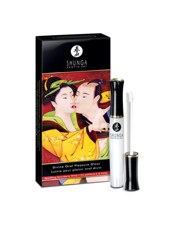 Divine Oral Pleasure Gloss Sparkling Strawberry Wine Flavor Default Title Oral Gels & Sprays