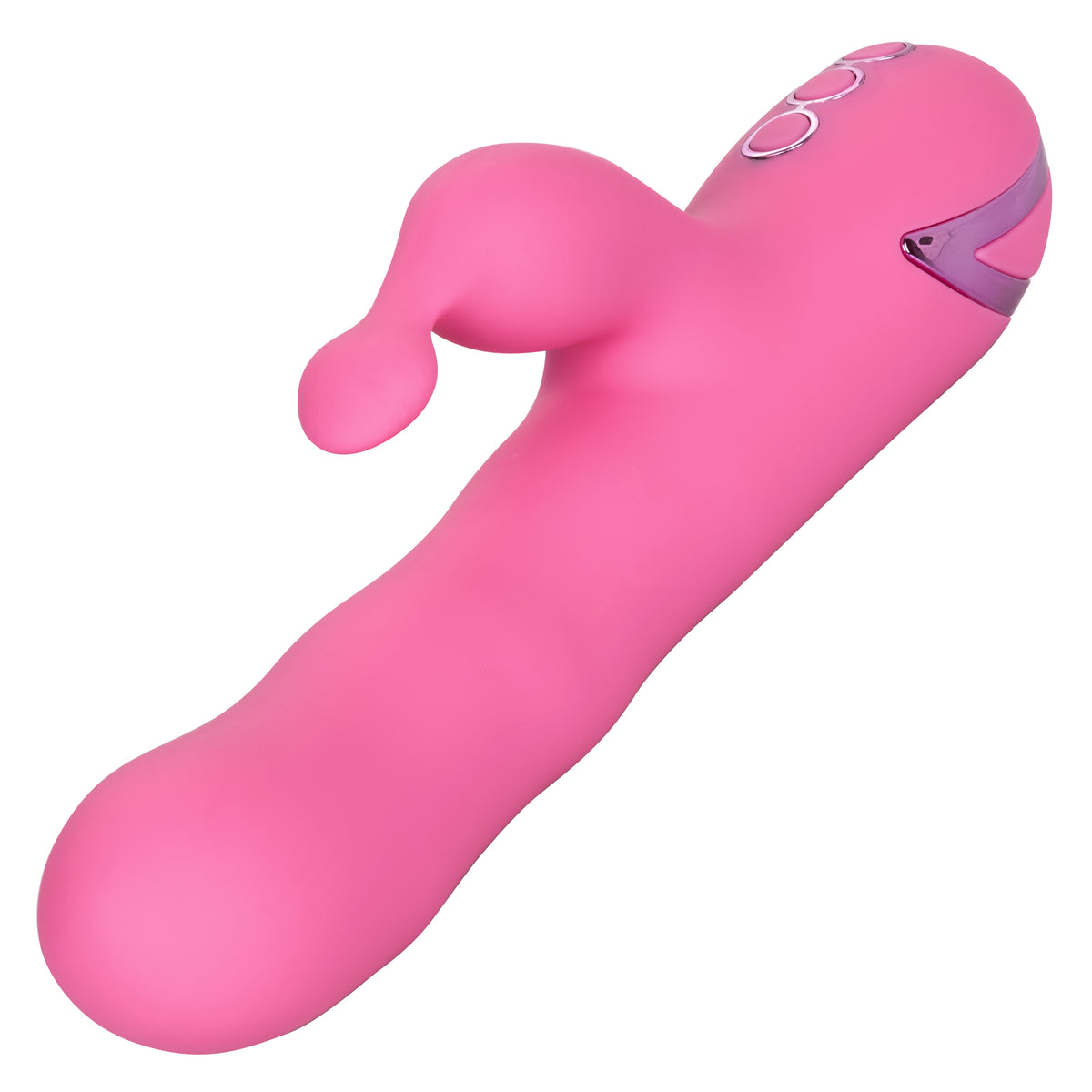 California Dreaming Santa Barbara Surfer 4.75 Inch Pink Silicone Massager | Dual Action > Vibrators > Ladies > Rabbit