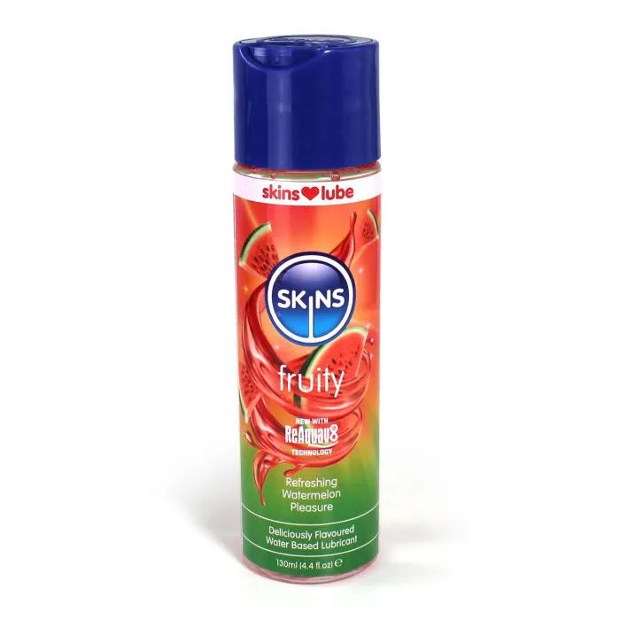 Skins Watermelon Water-Based Lubricant 4.4 Fl Oz Enhanced Oral Play Gel Default Title > Lube > Flavoured