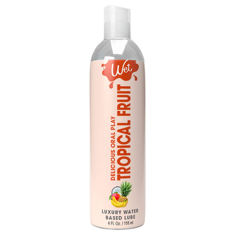 Wet Delicious Tropical Fruit – Water-Based Flavored Lubricant 4 Oz Default Title > Lube > Flavoured