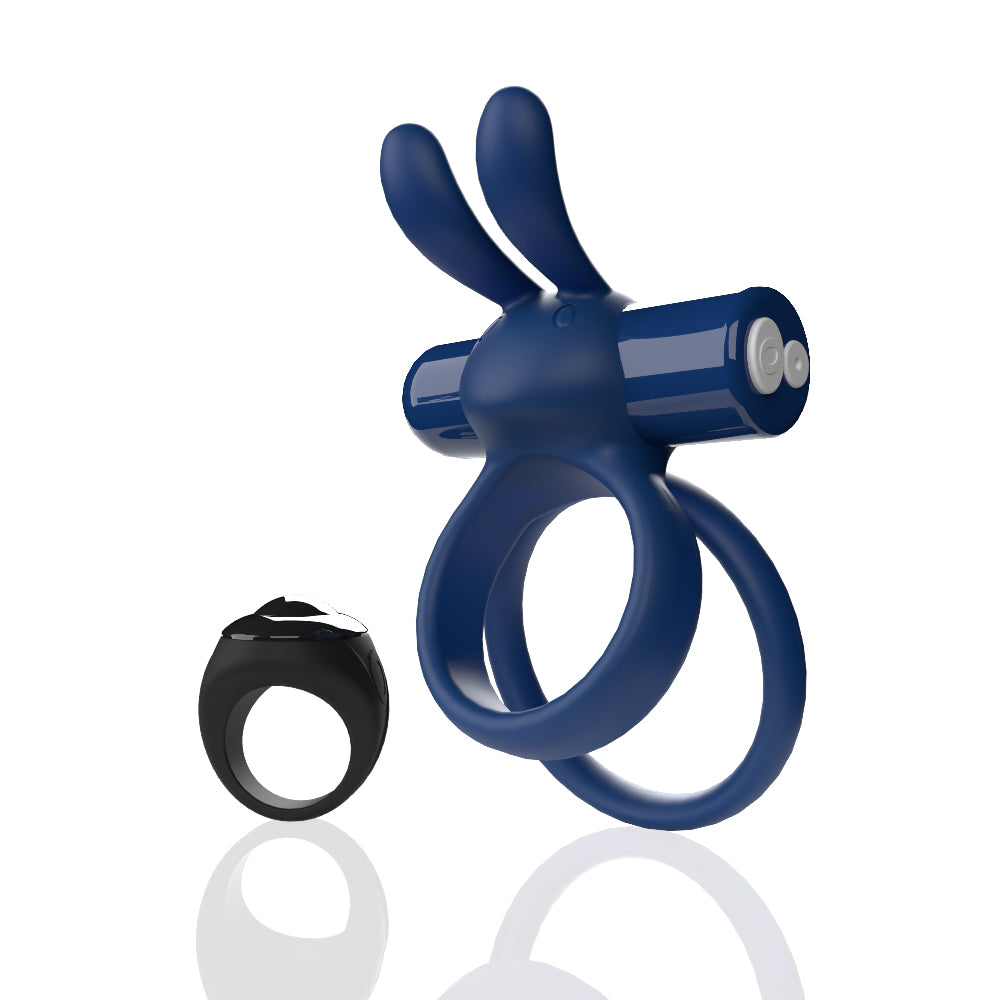 Screaming O Remote Controlled Ohare XL Vibrating Ring Blue – Targeted Deep Rumbling Vibrations Cock Rings Vibrating