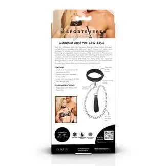 Signature Midnight Muse Detachable Silicone Collar And Leash