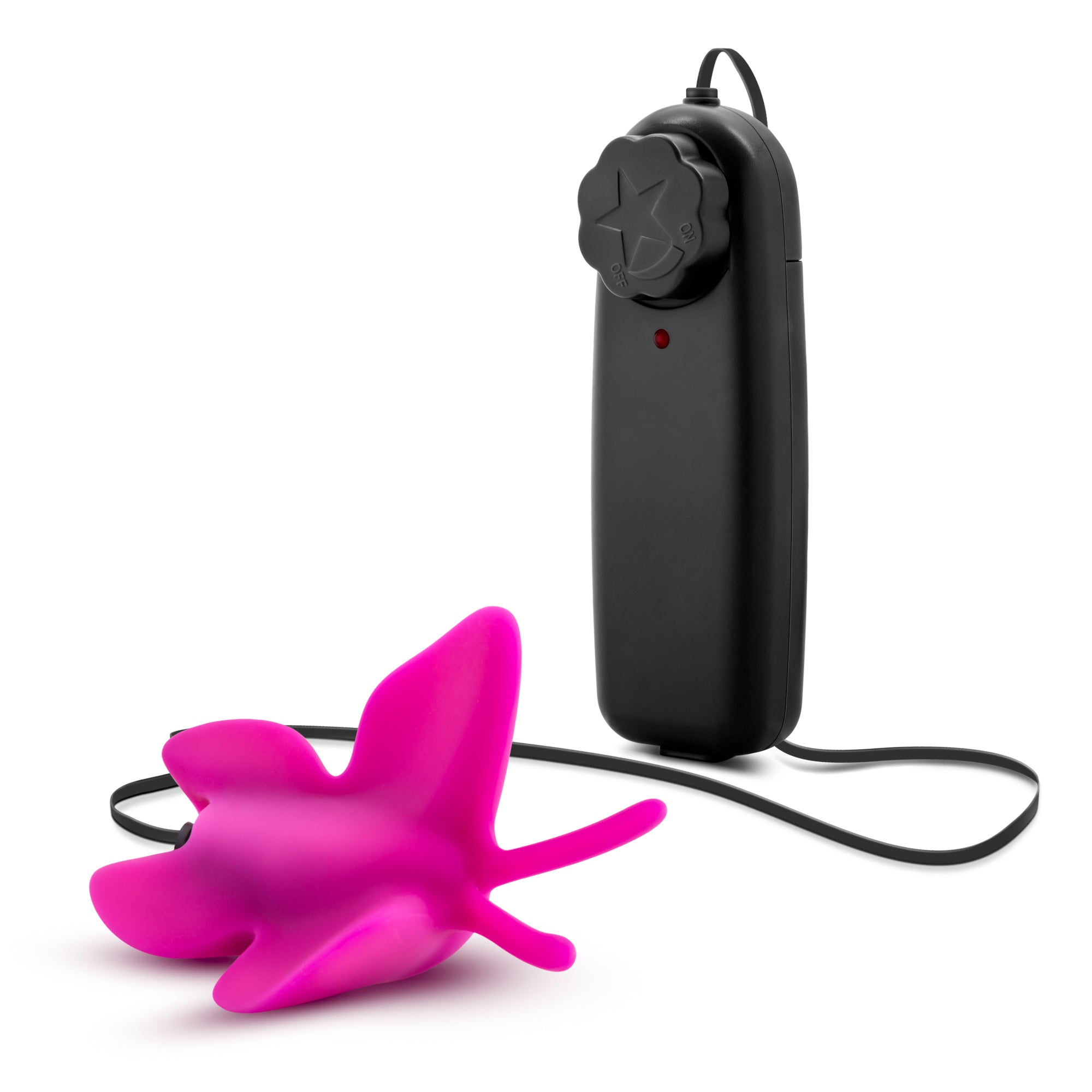 Luxe Butterfly Teaser Vibrating Clitoral Stimulator Fuchsia STIMULATORS