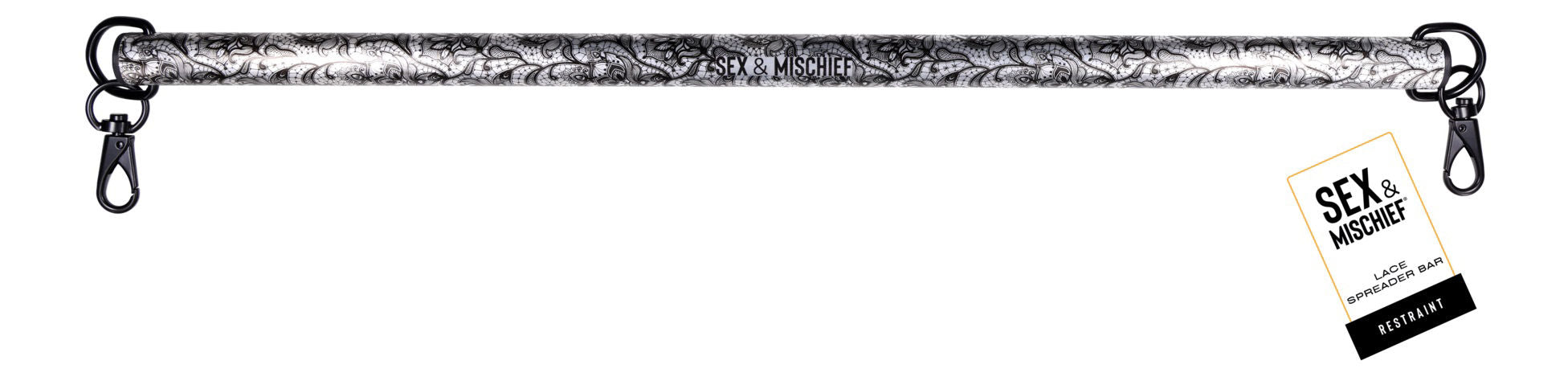 Sportsheets Lace Spreader Bar 22 Inch Adjustable Restraint Toy Black > Bondage Gear > Restraints