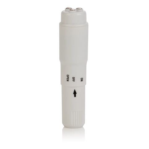 Compact Waterproof Personal Travel Massager with 4 Tips White STIMULATORS