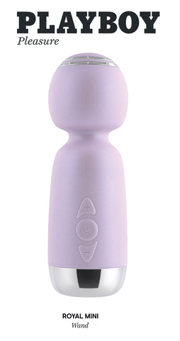 Playboy Pleasure ROYAL MINI Compact Wand Vibrator 10 Speeds Electric Massager