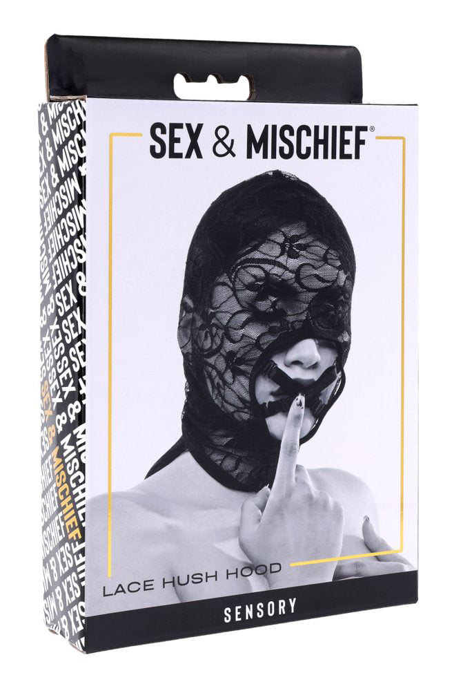 Lace Hush Hood Sheer Erotic Mask > Bondage Gear > Bondage Hoods