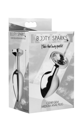 Clear Gem Small Anal Plug with Crystal Jewel Base Design