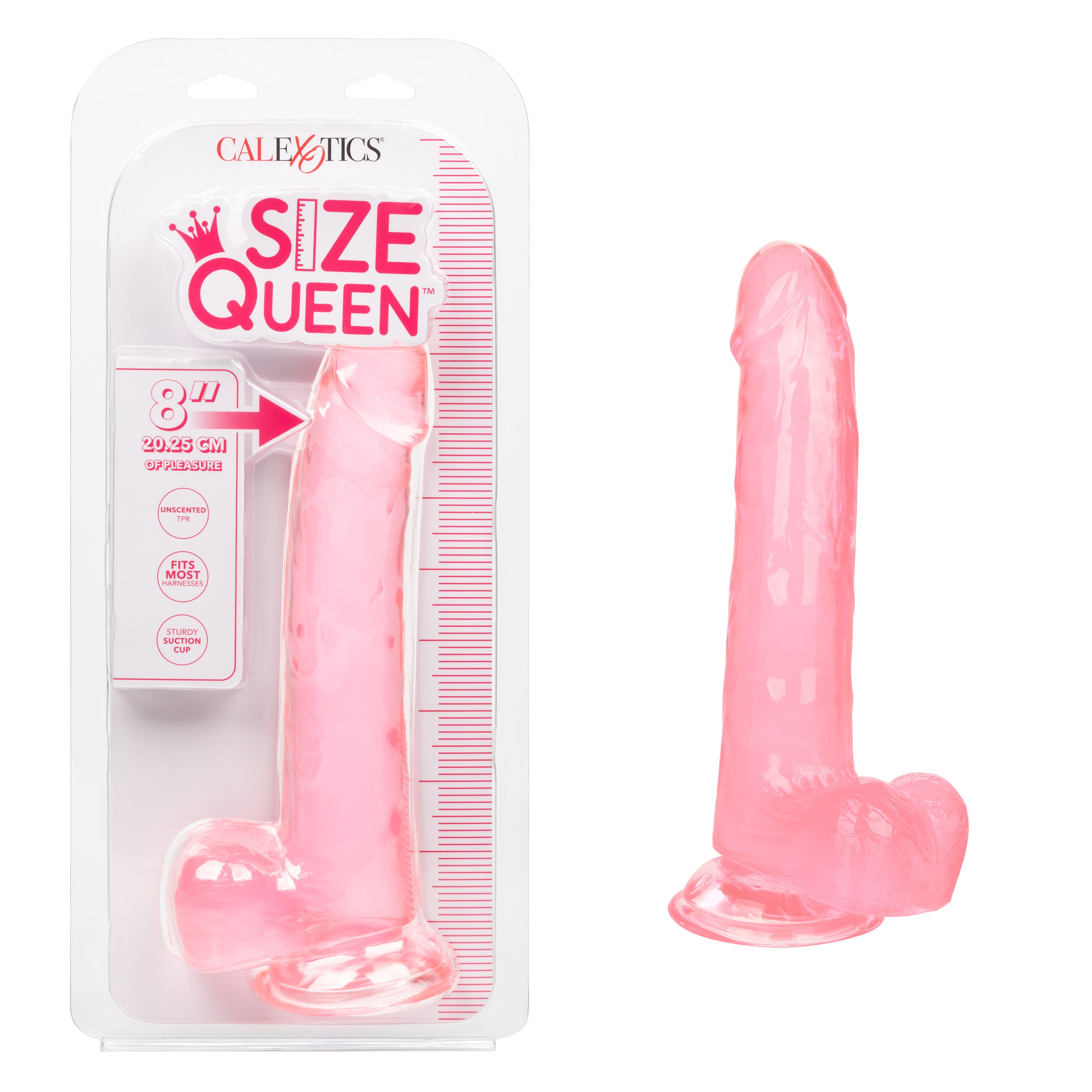 Size Queen 8 Inch Realistic Dong in Ivory for Adult Pleasure Dongs Realistic