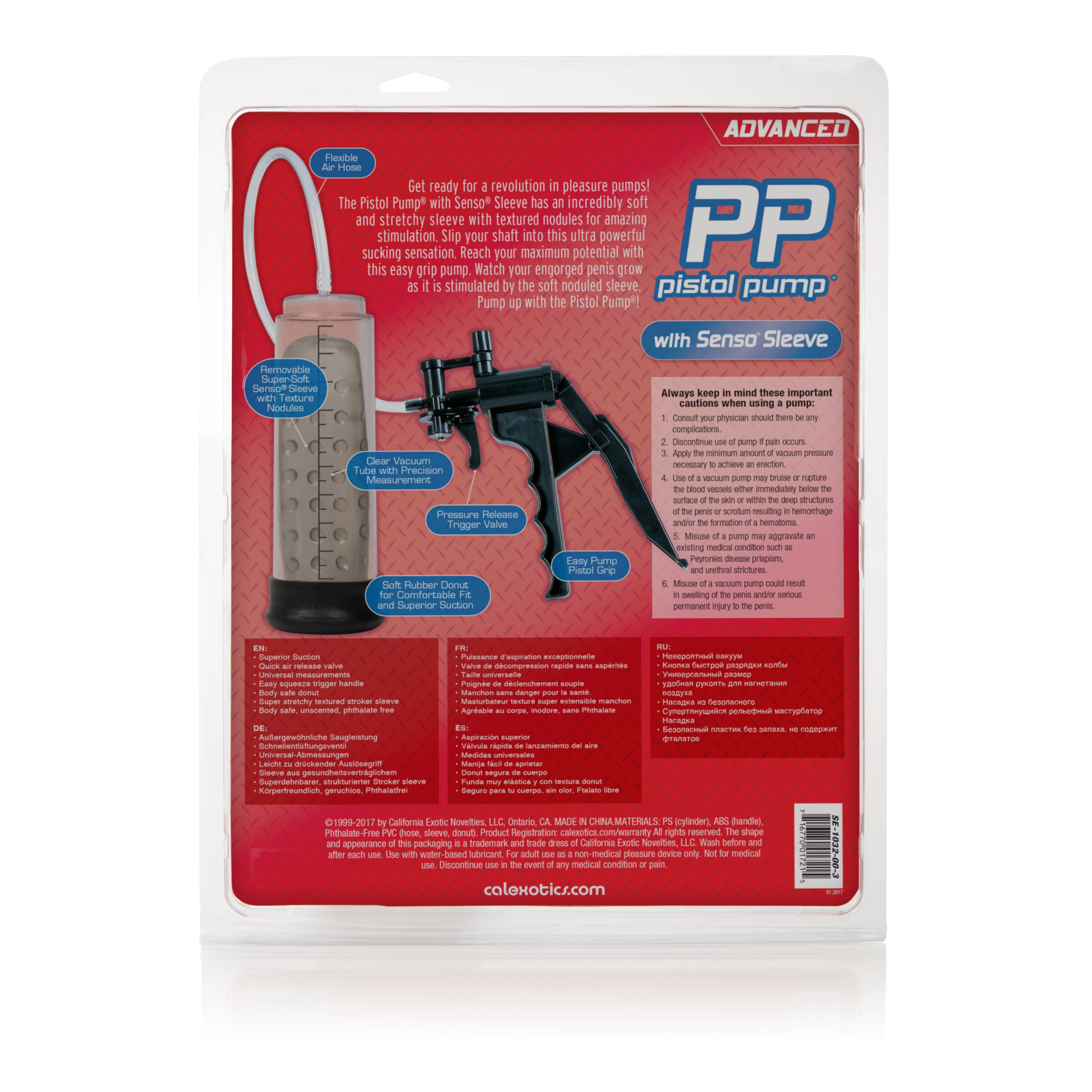 Pistol Pump Penis Enlargement Vacuum Pump for Men by CalExotics PUMPS