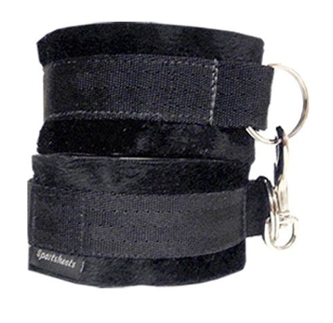 Black Soft Adjustable Wrist and Ankle Cuffs for Bondage Play Black > Bondage Gear > Restraints