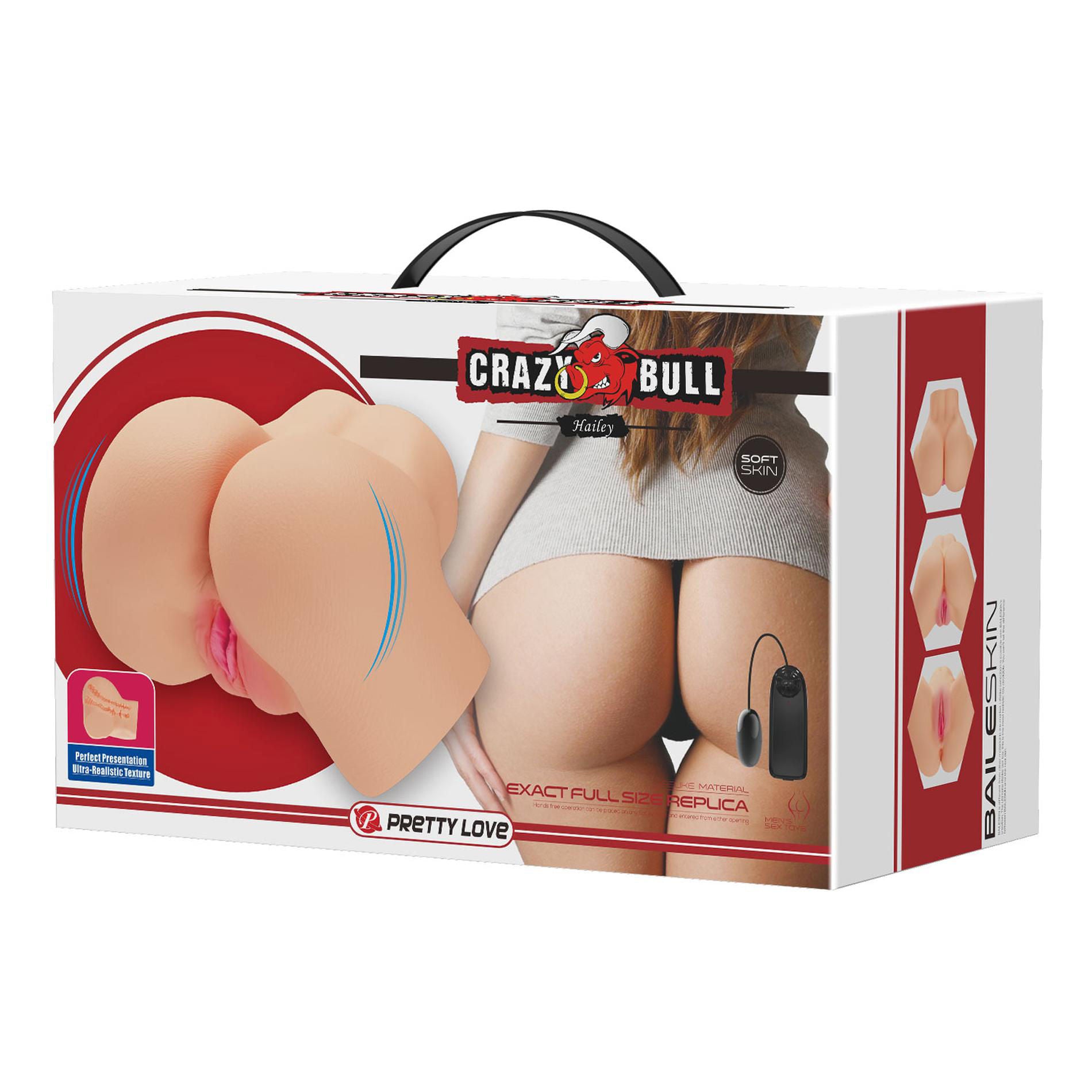 Hailey Realistic Vagina and Ass (Light) – Dual Entry Realistic Masturbator Beige > Sex Toys For Men > Assbators