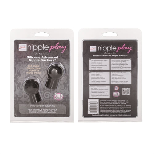 Advanced Silicone Nipple Suckers for Intense Sensual Play Black Black Nipple Suckers